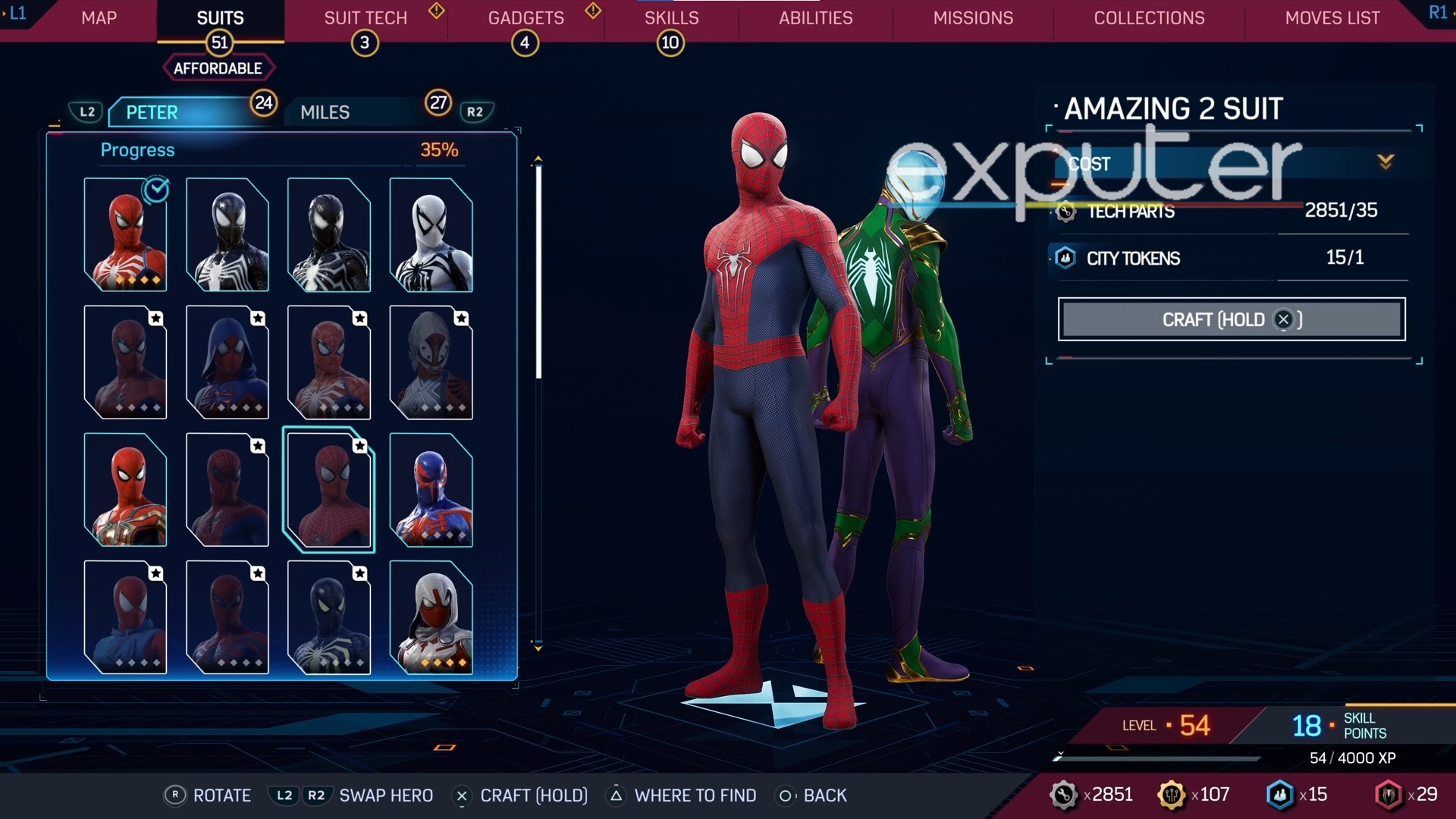 Amazing 2 Suit Of All Suits In Spider-Man 2
