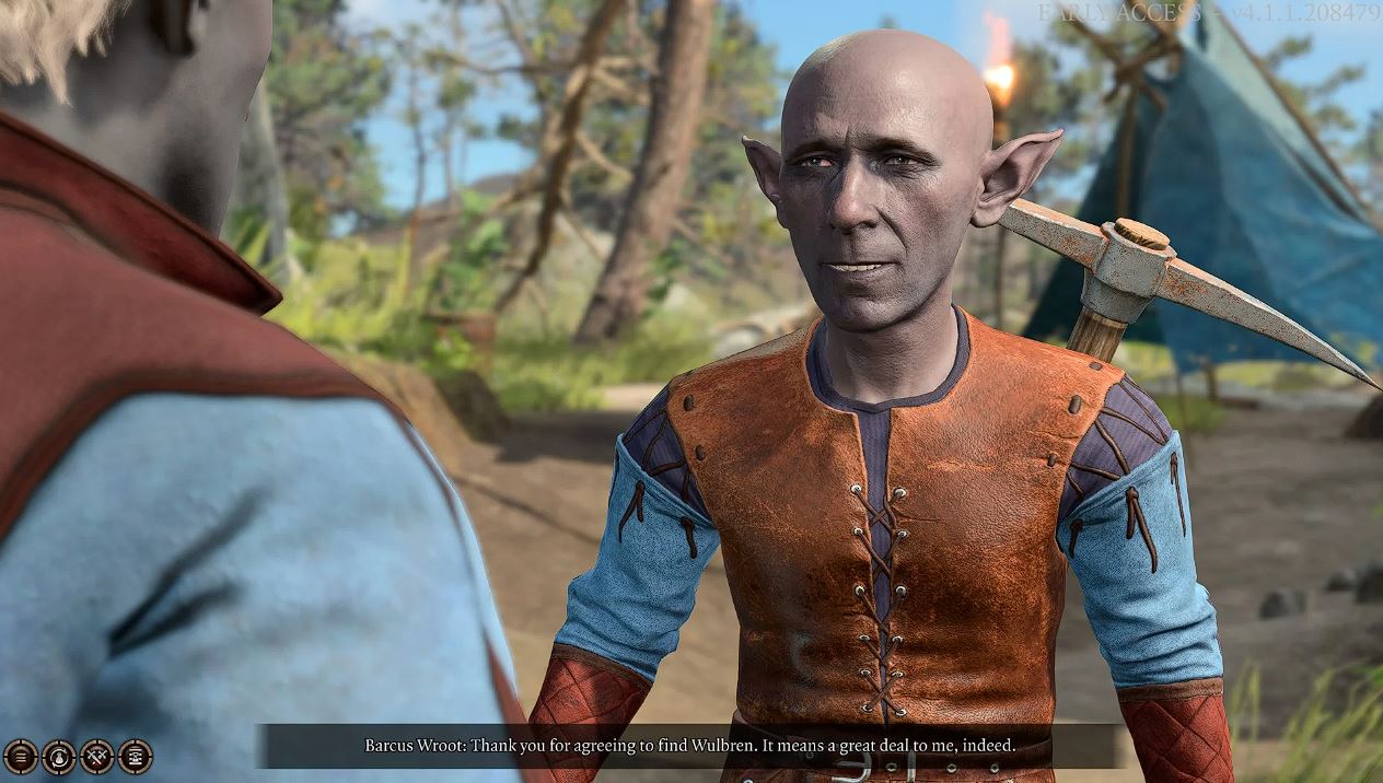 Barcus Wroot joins your camp if you save him in Baldur's Gate 3.