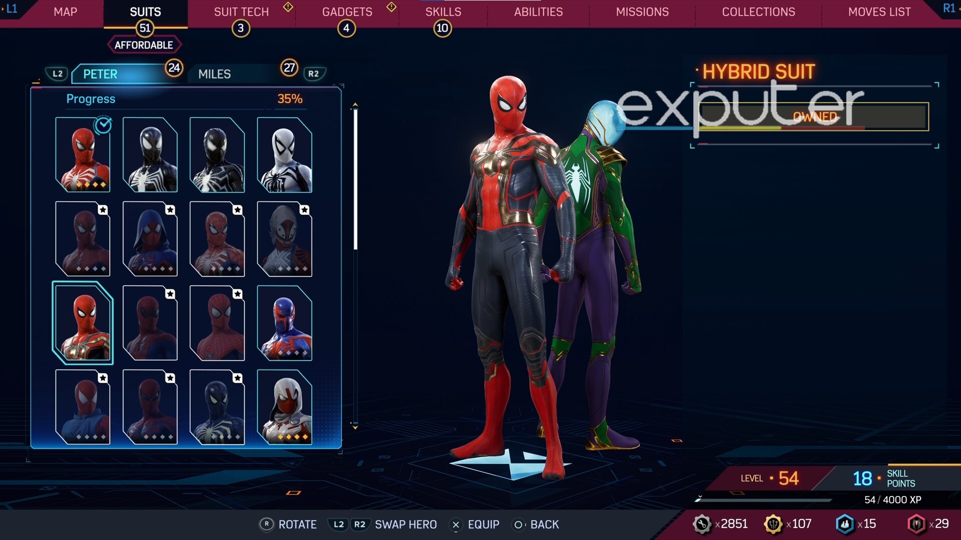 Hybrid Suit Of All Suits In Spider-Man 2