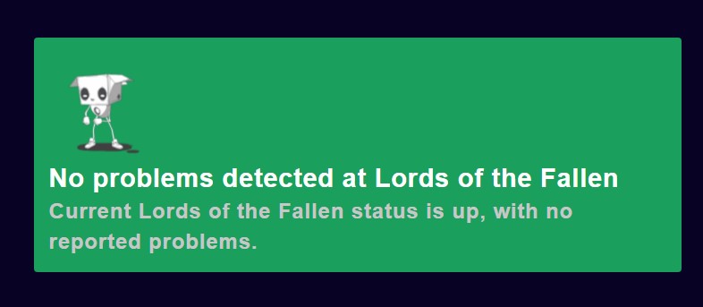 Lords of the Fallen server status for multiplayer not working