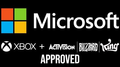 Microsoft's Logo Alongside Activision Blizzard