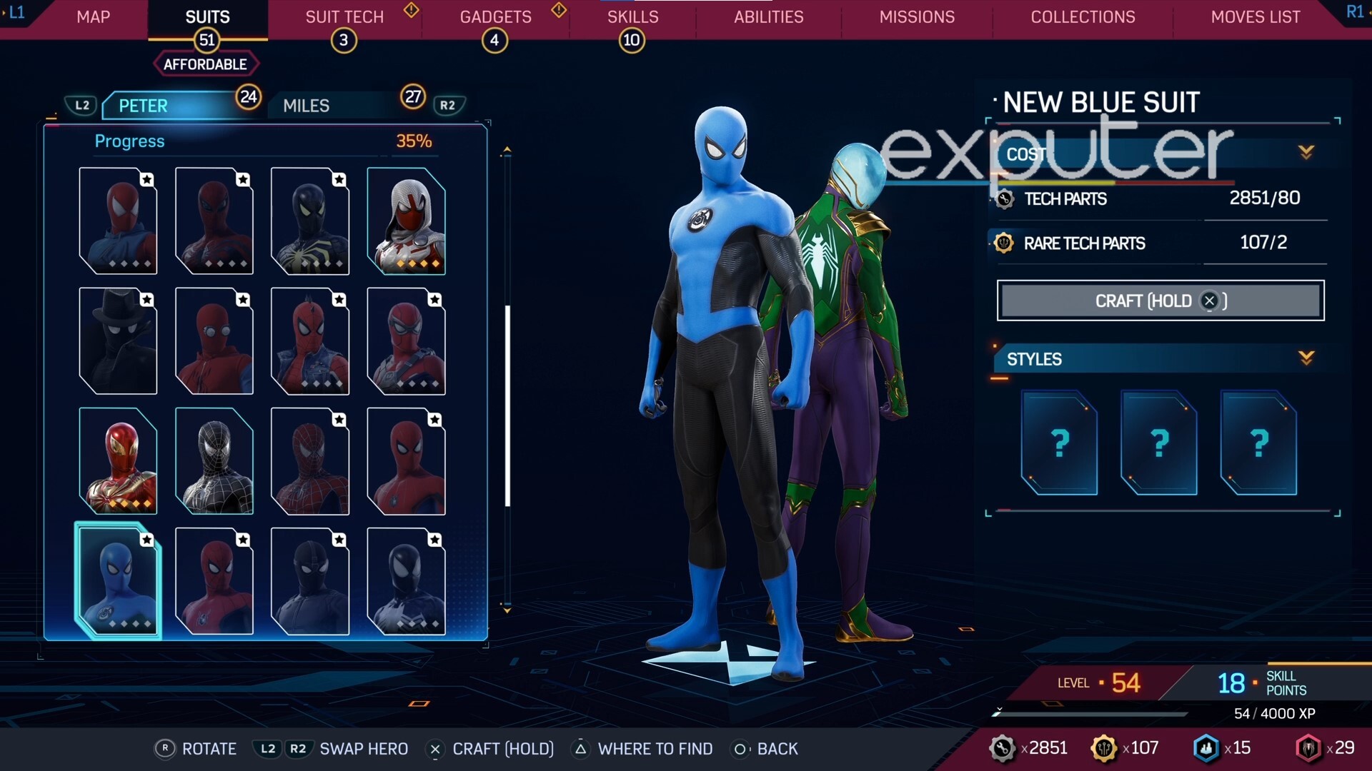 New Blue Suit Of All Suits In Spider-Man 2