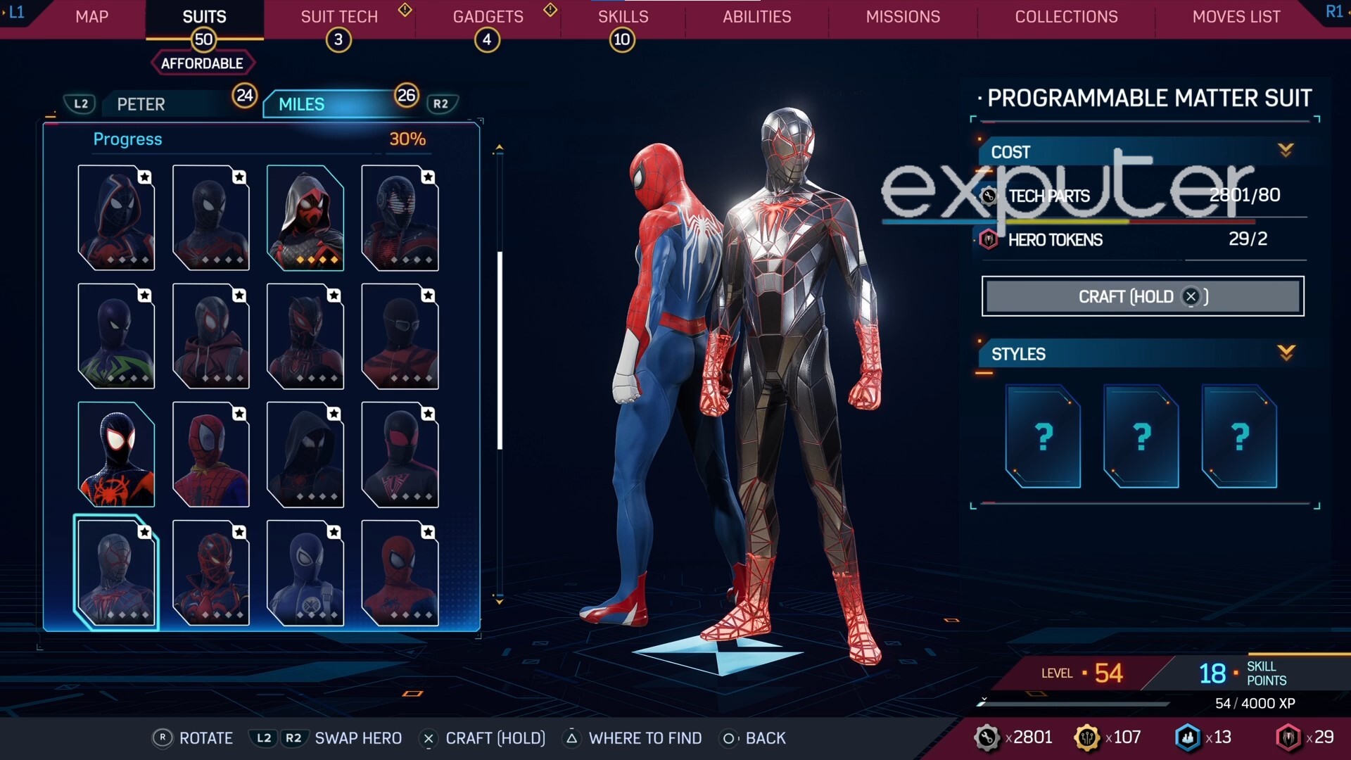 Programmable Matter Suit In Game