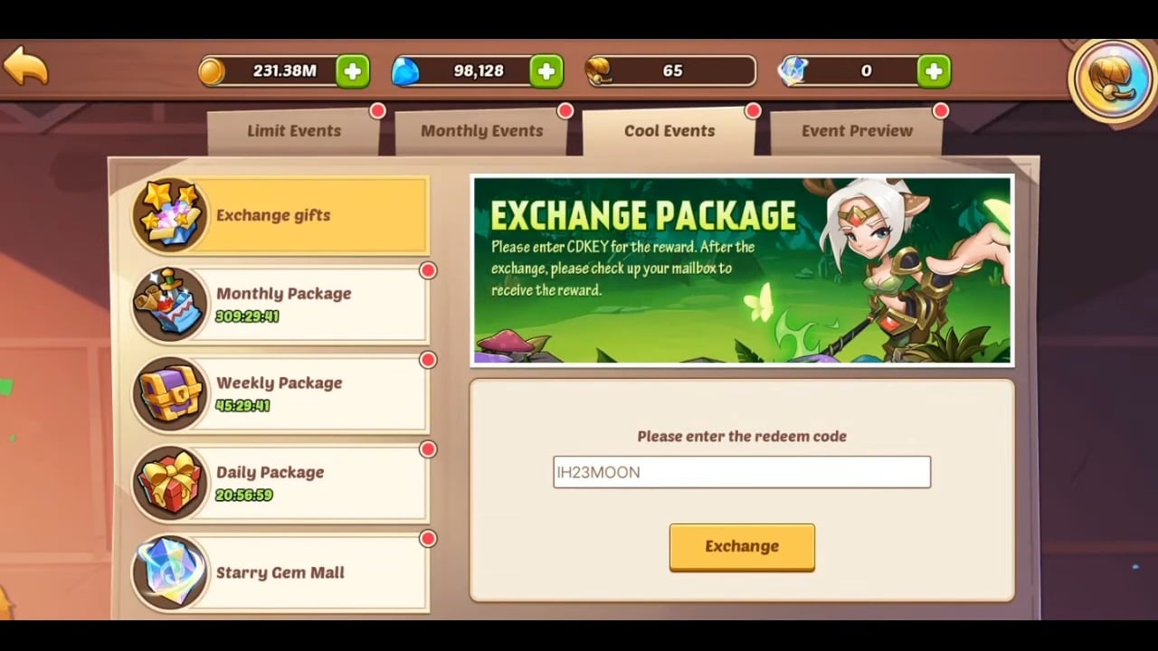 Claiming Idle Heroes Codes