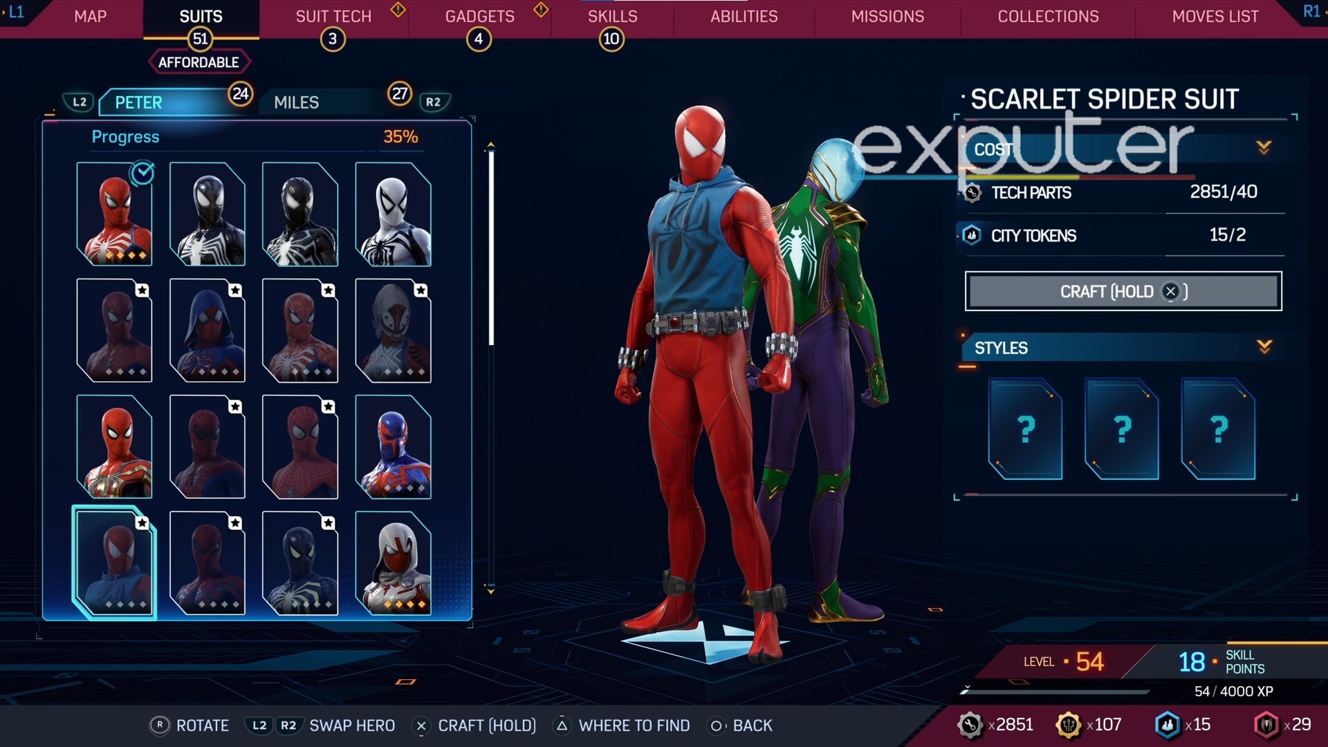 Scarlet Spider Suit Of All Suits In Spider-Man 2