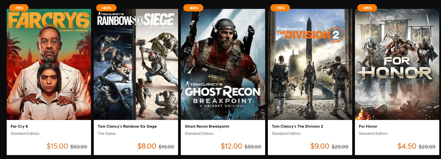 Some of the Best Titles on the Ubisoft Bargain Bin Sale