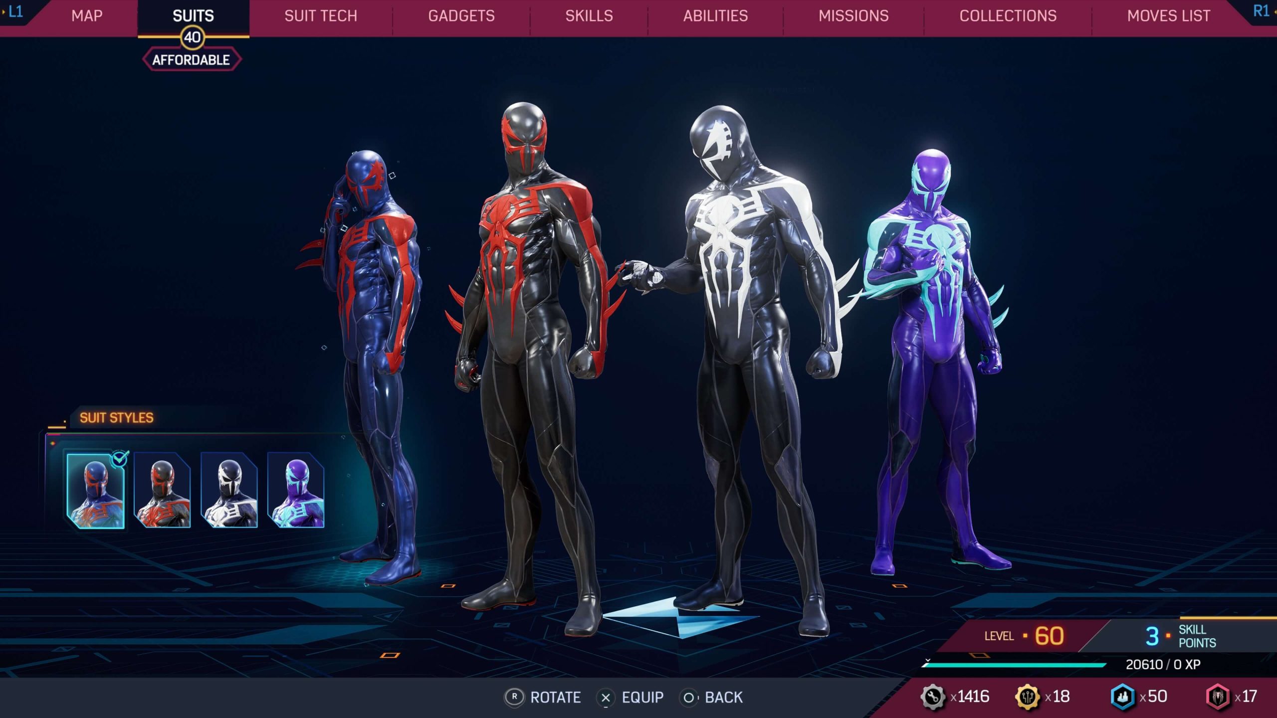 The 2099 suit in Marvel's Spider-Man 2 can get me by while I wait.