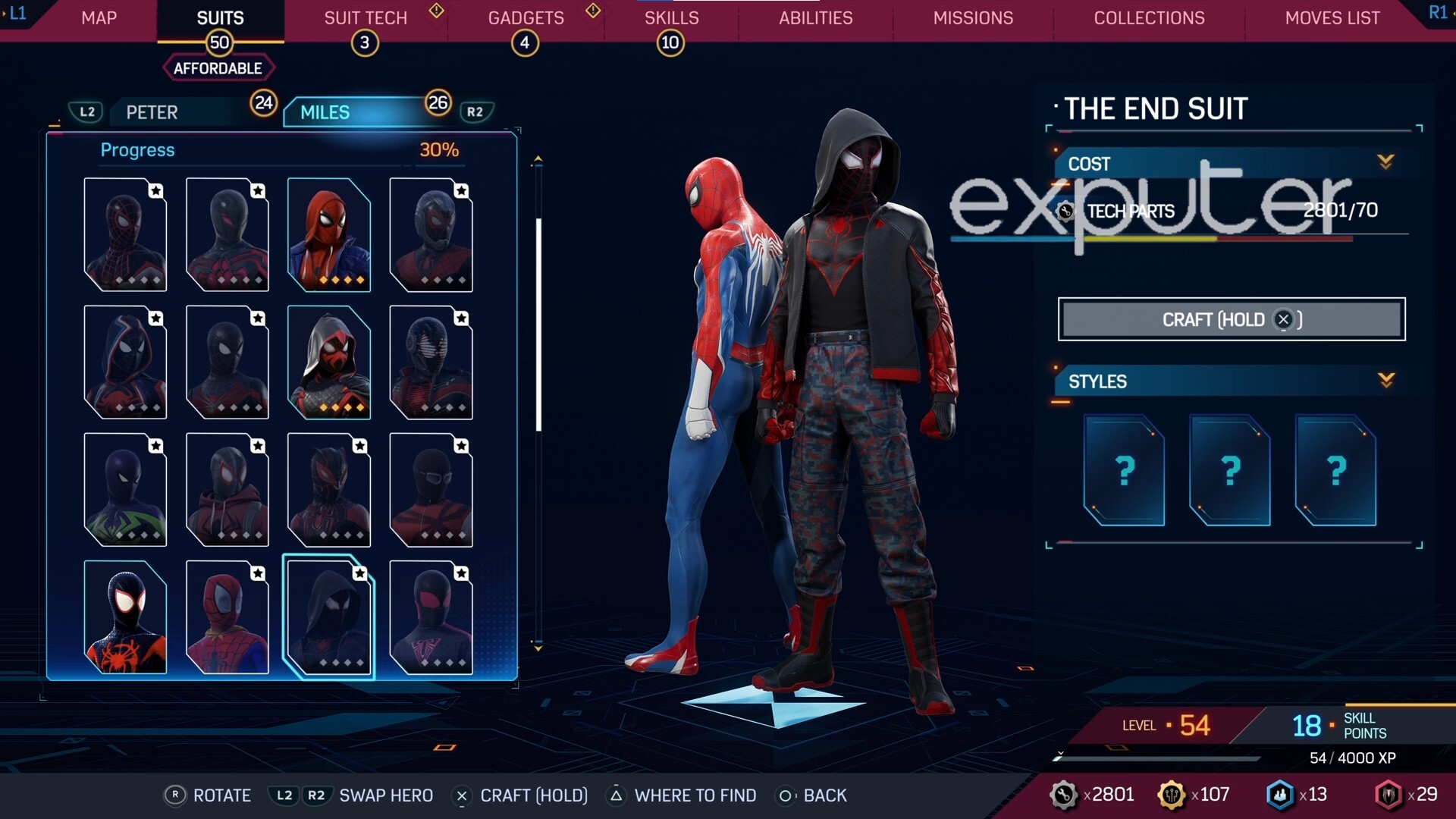 The End Suit In Game