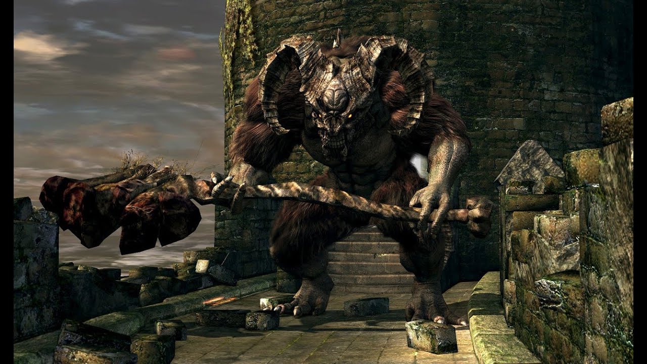 The Taurus Demon standing by the tower where players encounter him.
