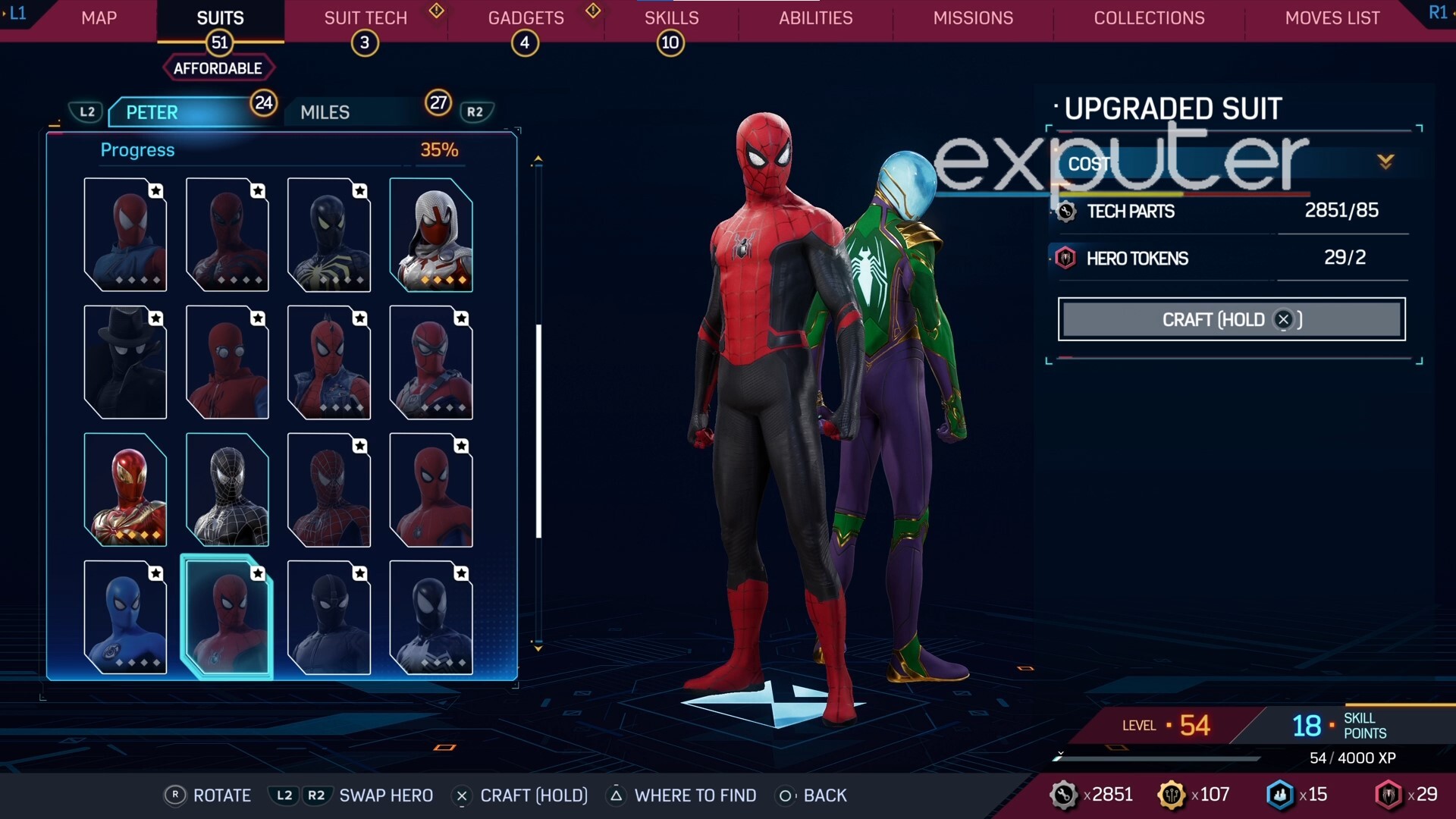 Upgraded Suit Of All Suits In Spider-Man 2