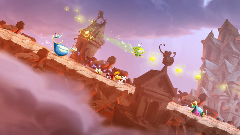 Rayman's gameplay focuses on different styles of 2D platforming