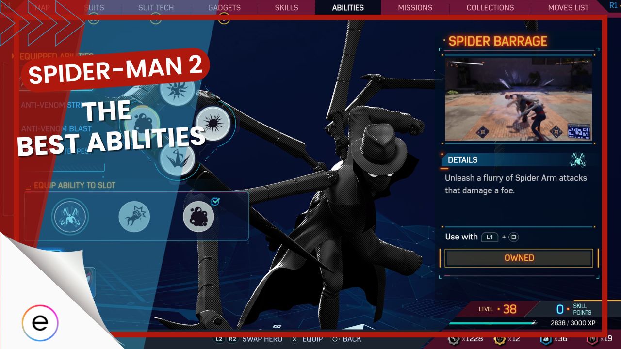 best abilities spider-man 2