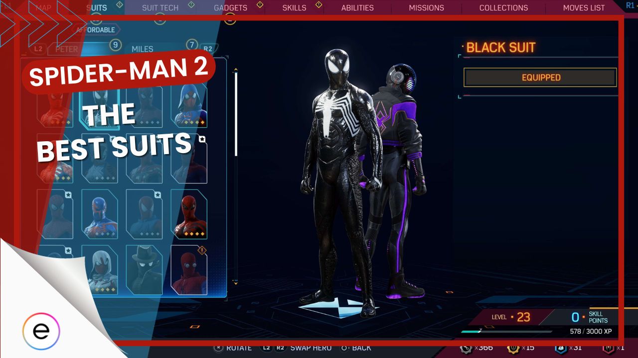 best suits spider-man 2