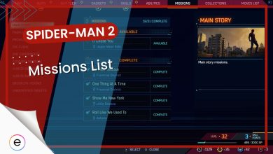 MISSION LIST SPIDER-MAN 2