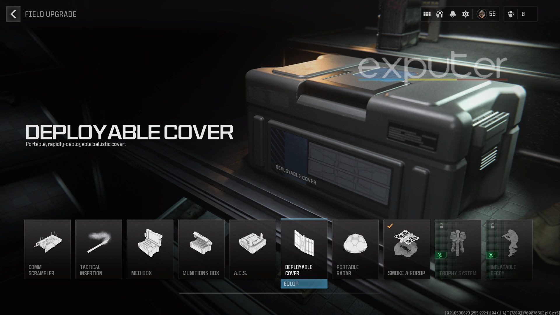 Deployable Cover In game