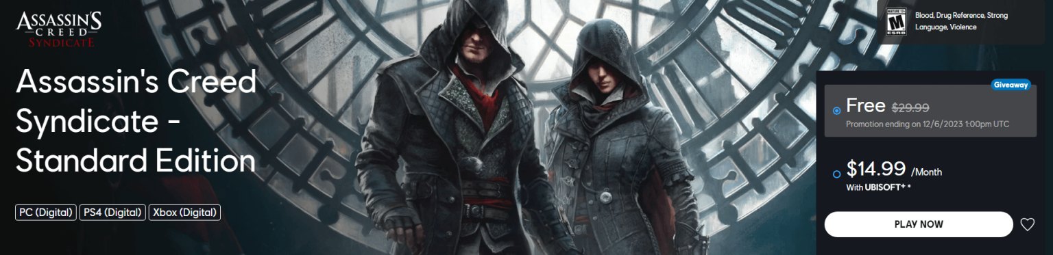 Ubisoft Is Giving Away Assassin S Creed Syndicate For Free