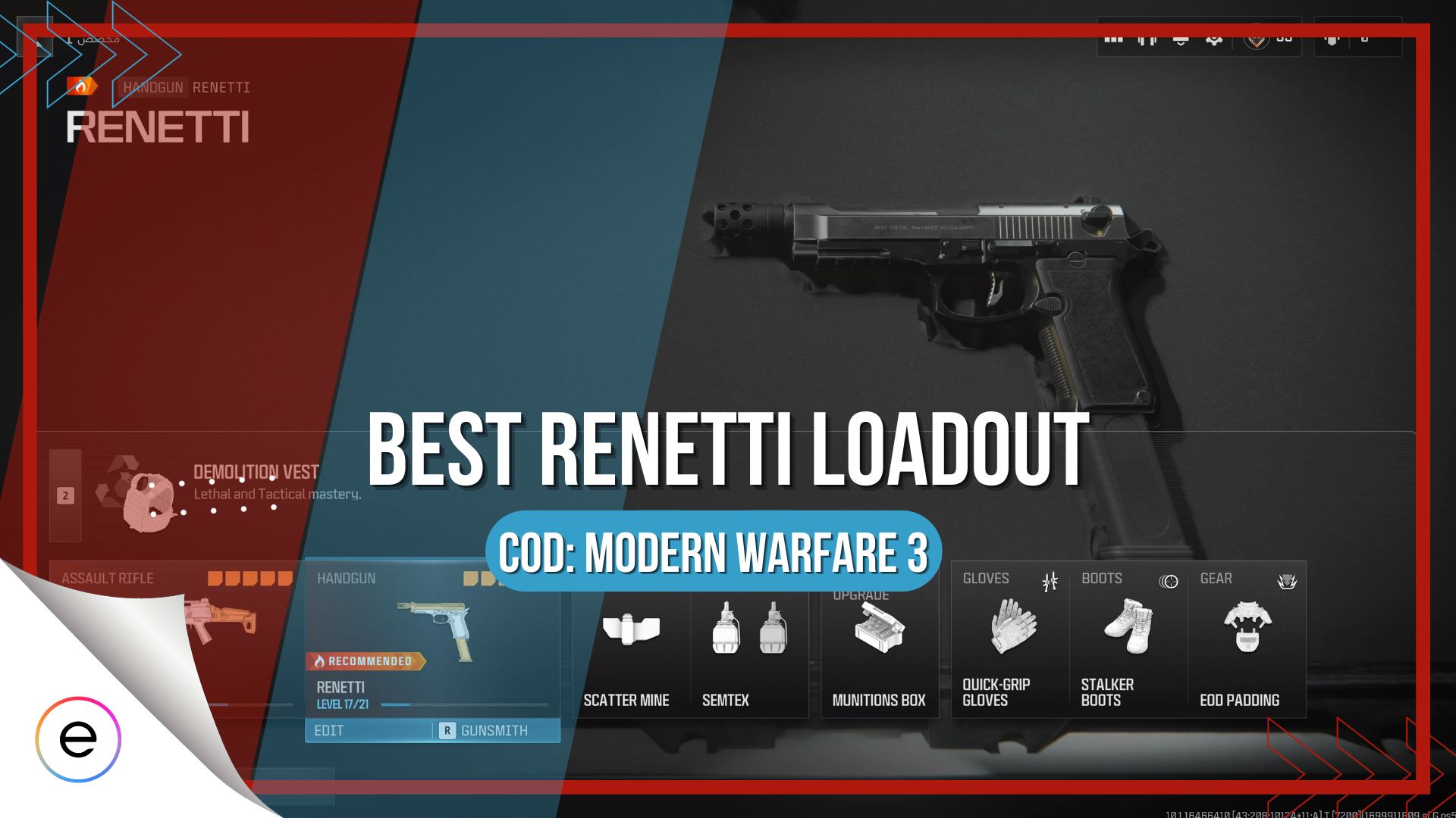 Best Attachments For Renetti Loadout In MW3