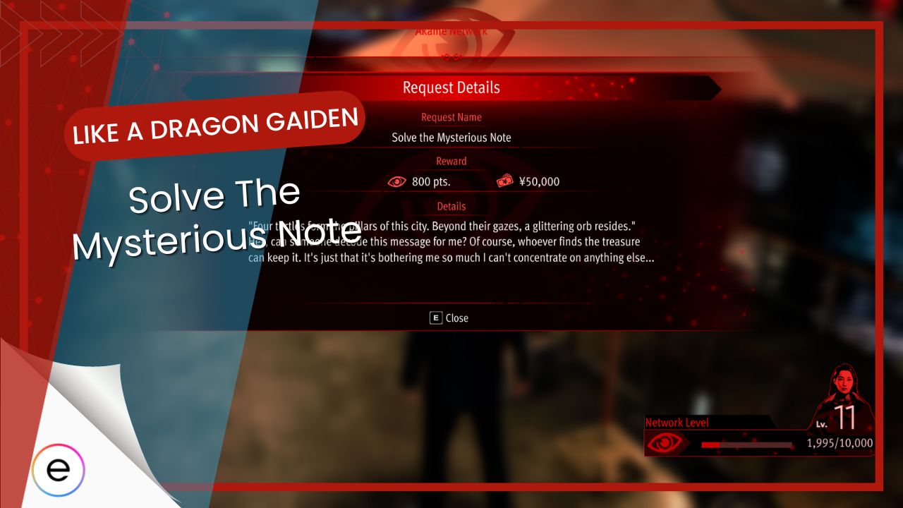 Solve The Mysterious Note Like A Dragon Gaiden