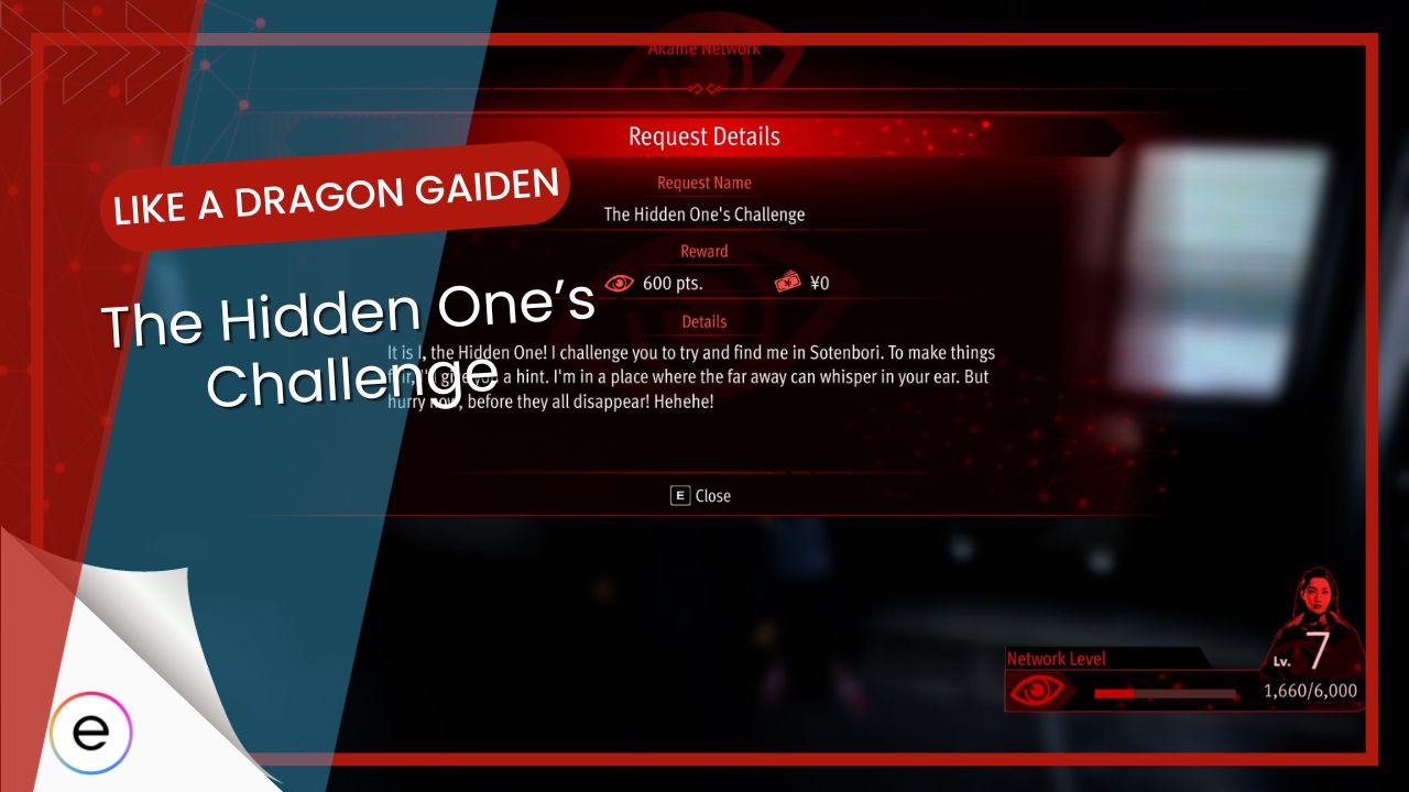 The Hidden One's Challenge Like A Dragon Gaiden