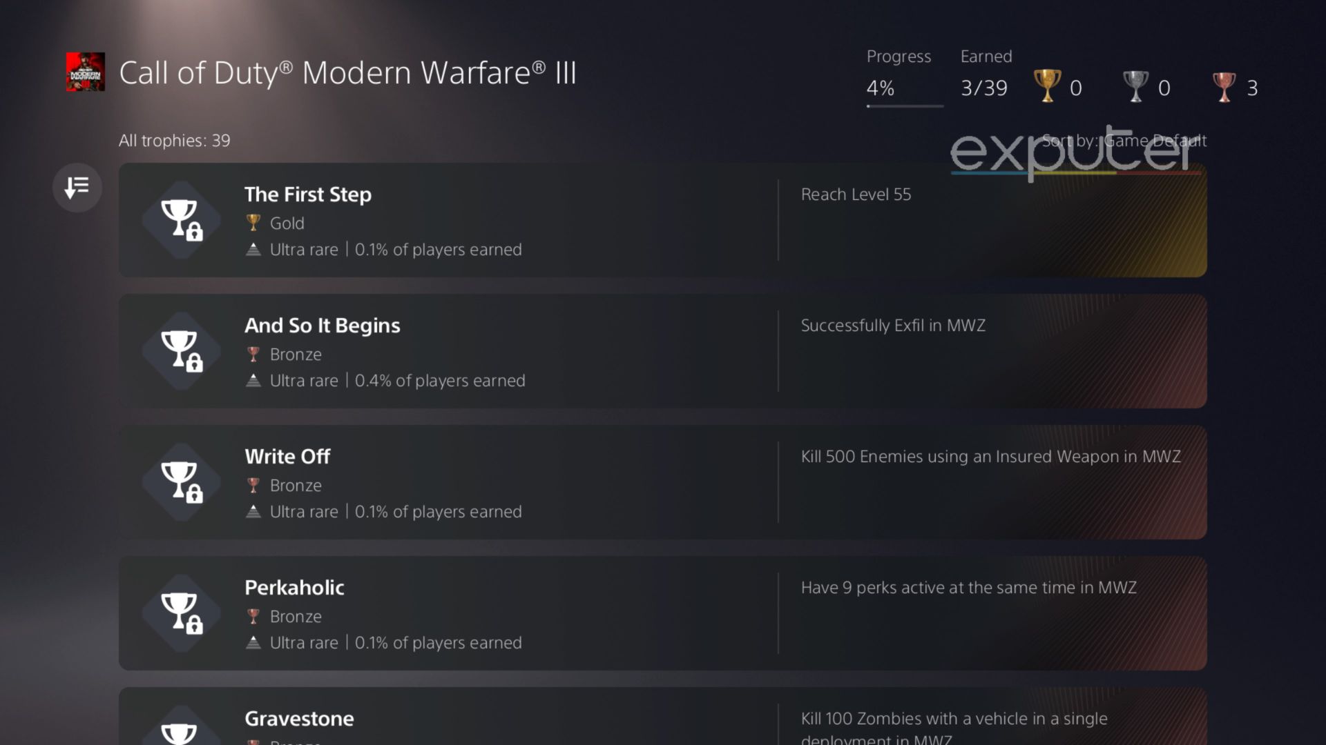 MW3 Trophies And Achievements