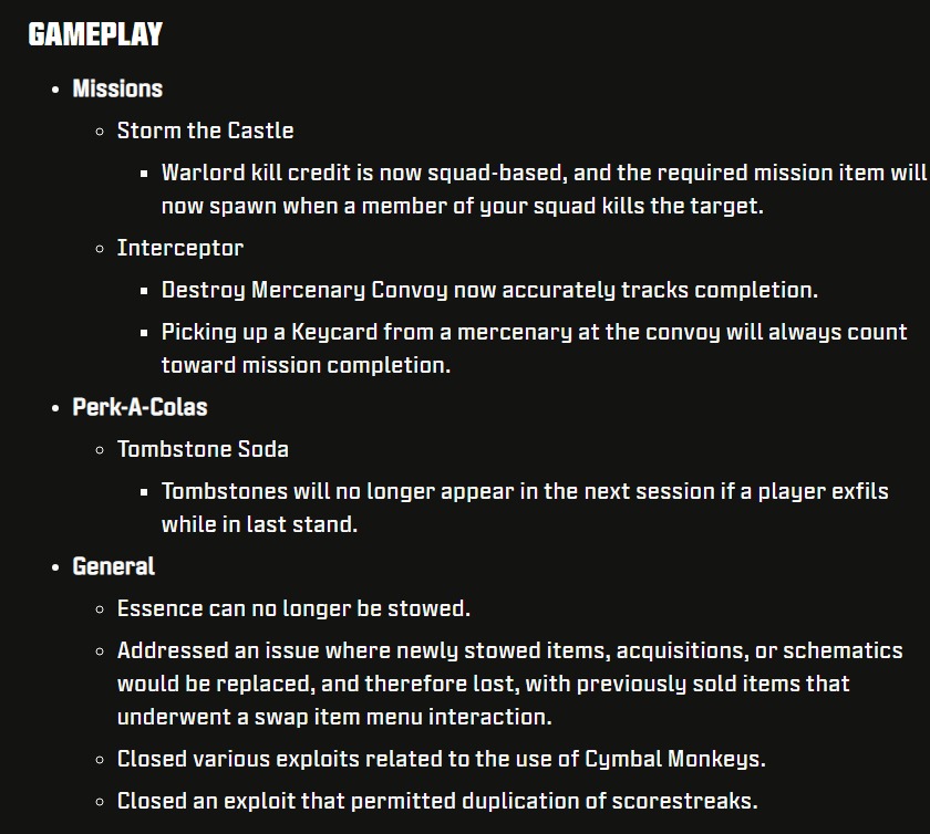 Many MW3 gameplay and mission-related bugs were tackled in the new update.