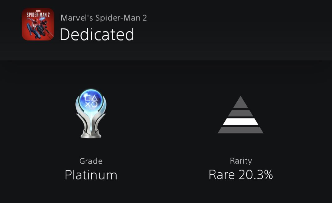 Marvel's Spider-Man 2 Platinum Rarity