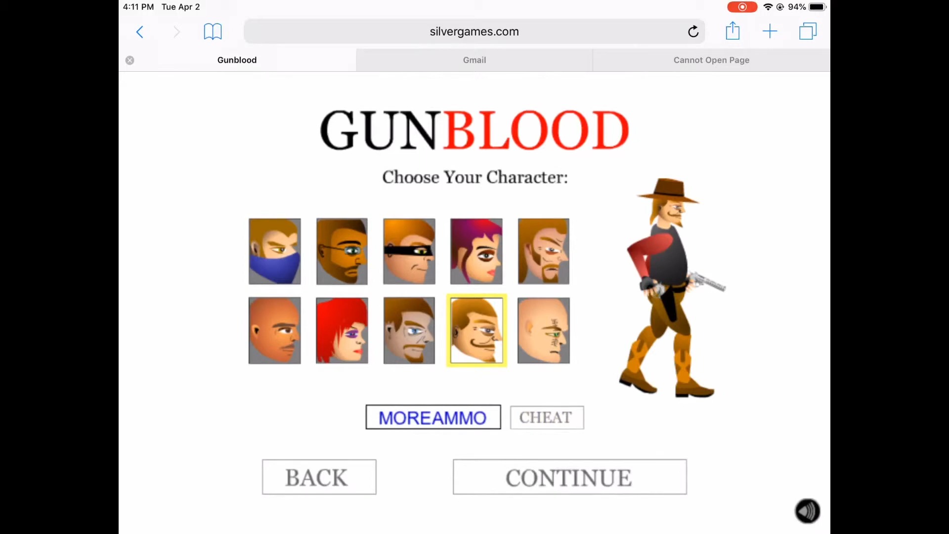 Claiming Gunblood Cheat Codes