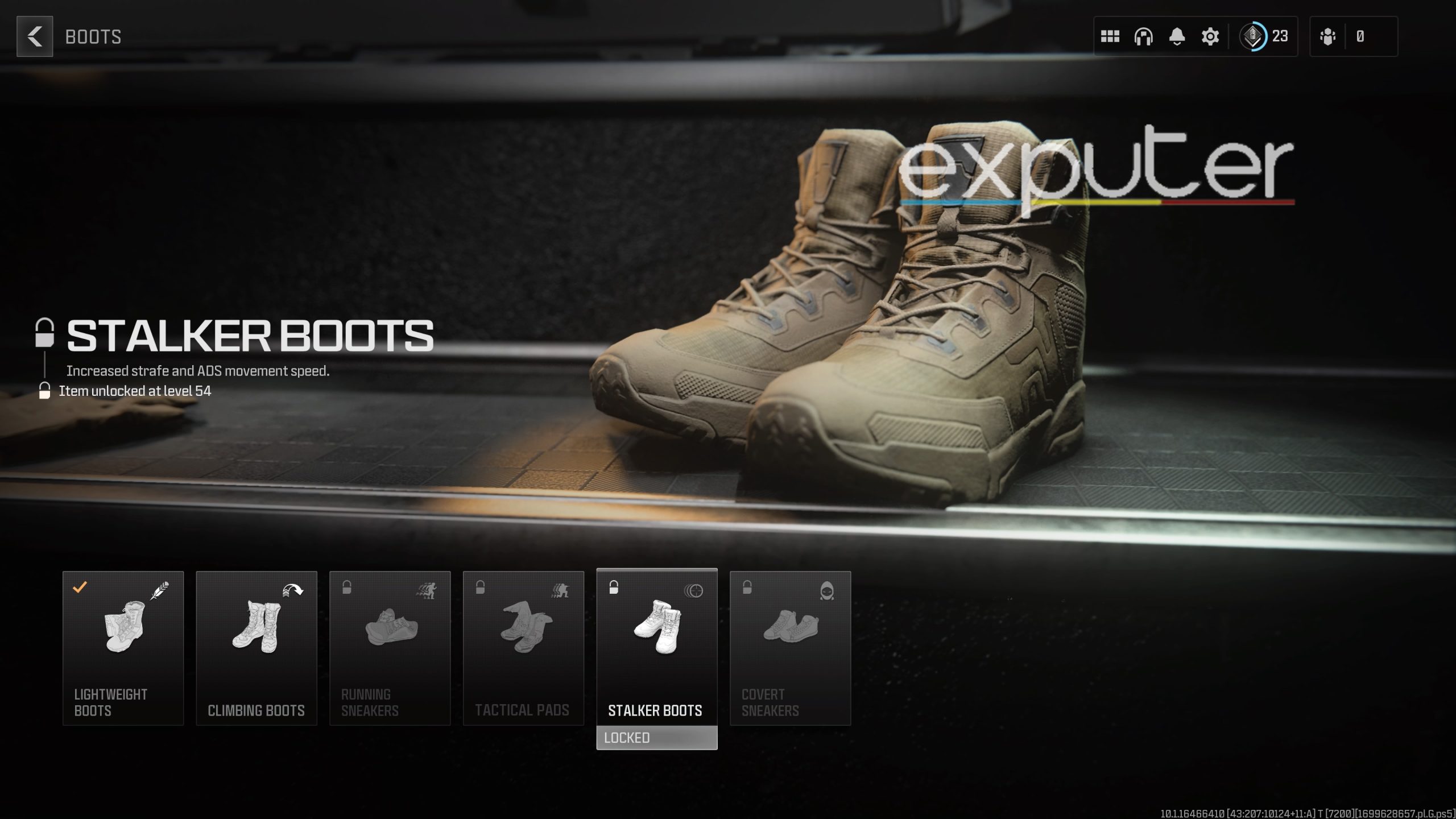 Stalker Boots In modern Warfare 3