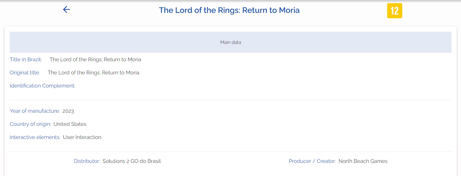The Lord of the Rings: Return To Moria has been rated on Nintendo Switch and PS4.