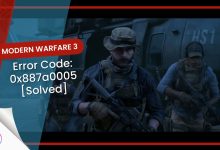 modern warfare 3 Error Code 0x887a0005