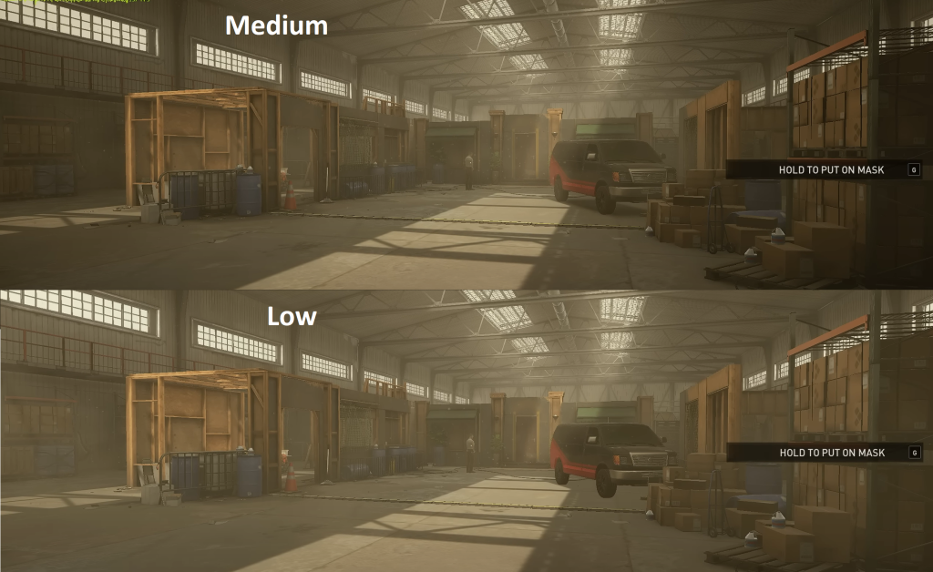 Low Vs Medium Post Processing in Payday 3