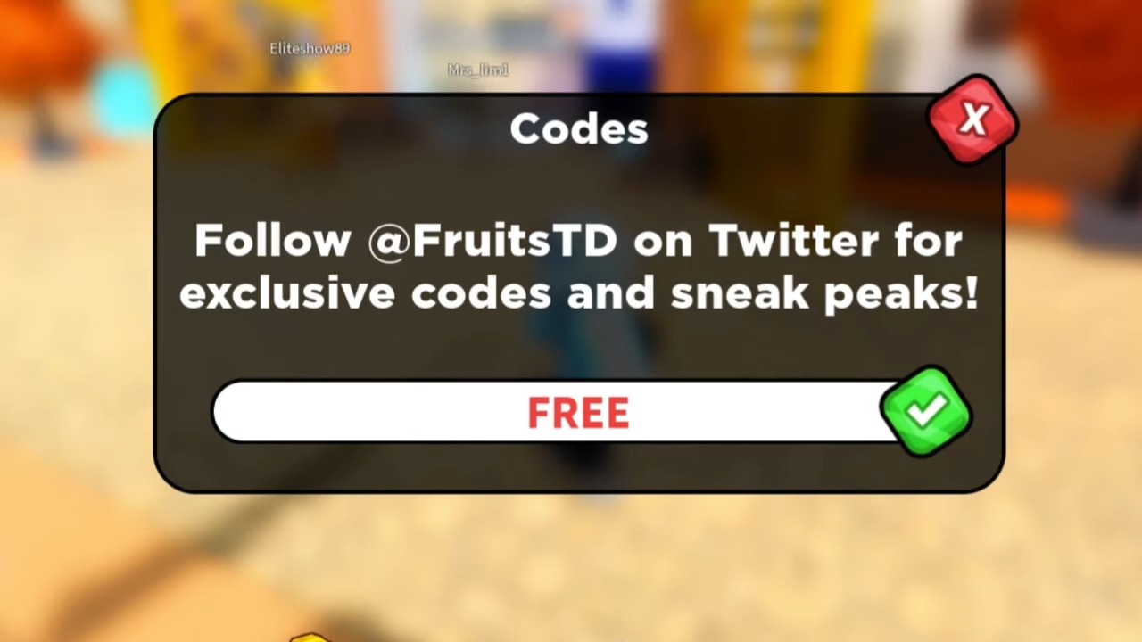 Claiming Fruit Tower Defense Codes
