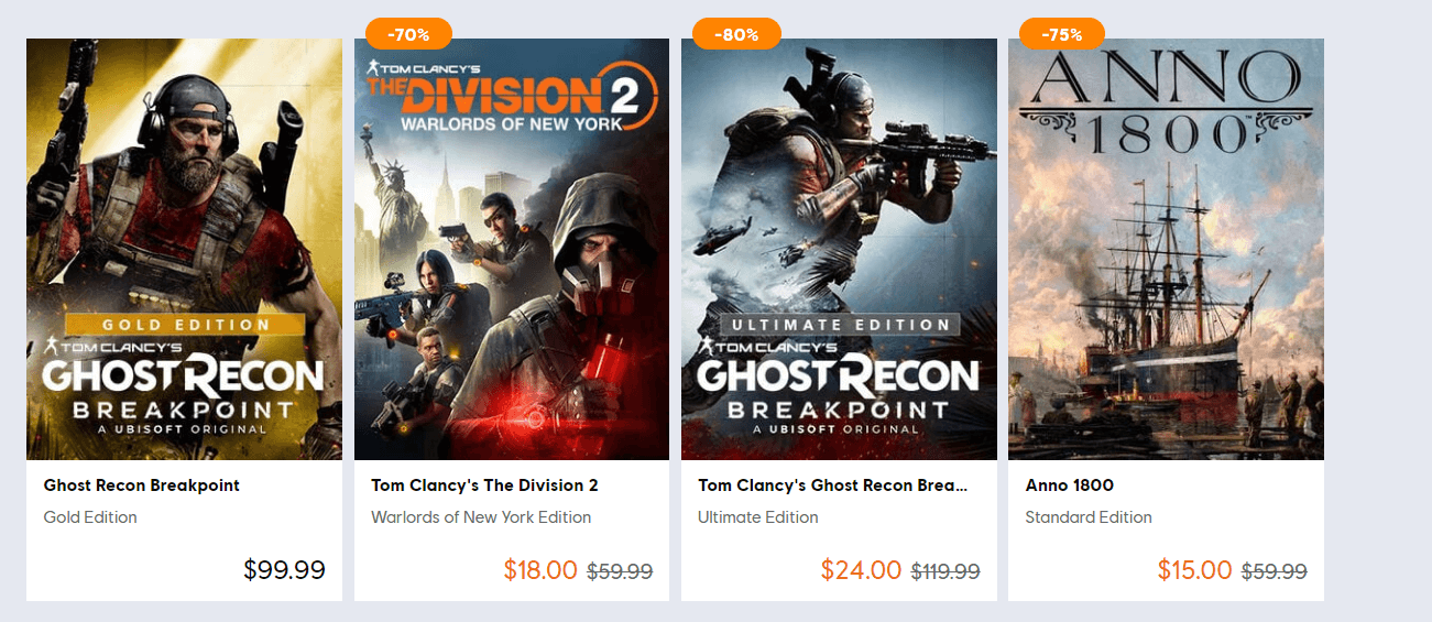 Some of the Major Discounts During The Co-Op Sale