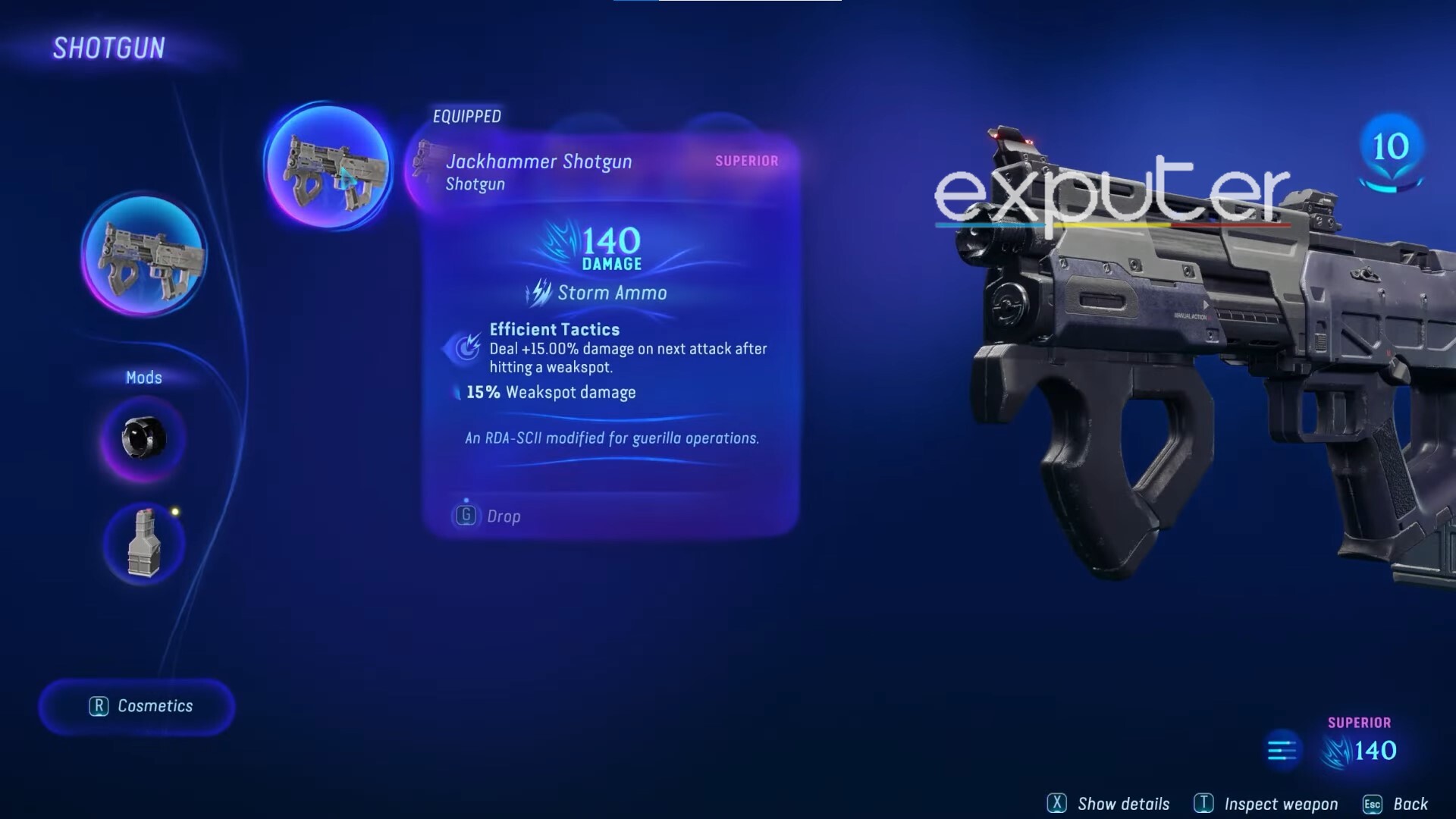 Superior Extractor Shotgun In Game