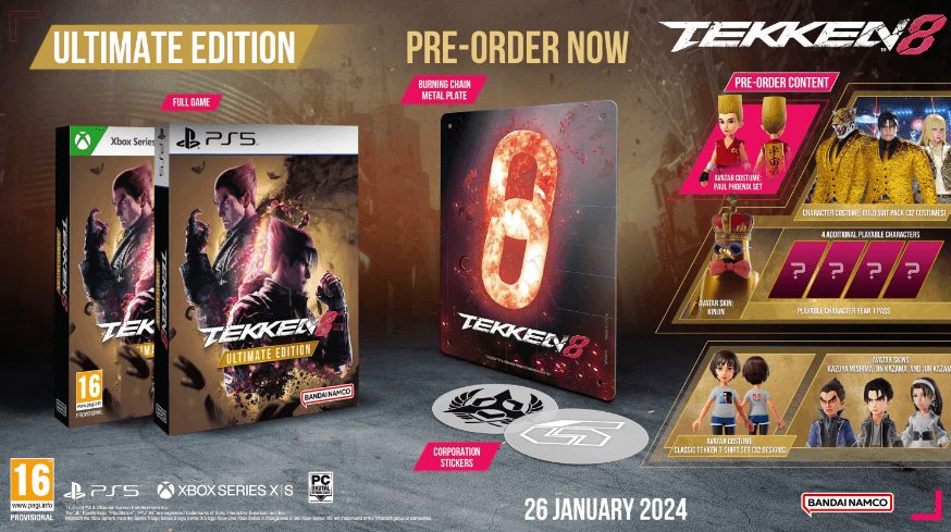 Tekken 8 Pre-Order Content