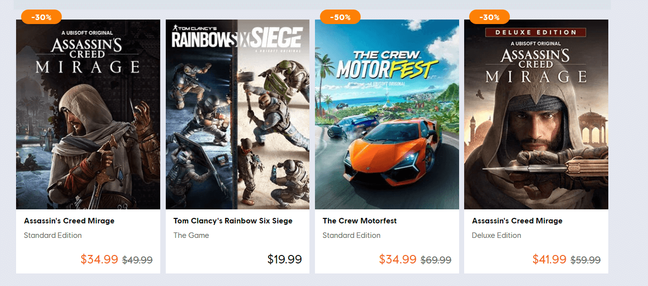 The Ubisoft Winter Sale's Best Promotions