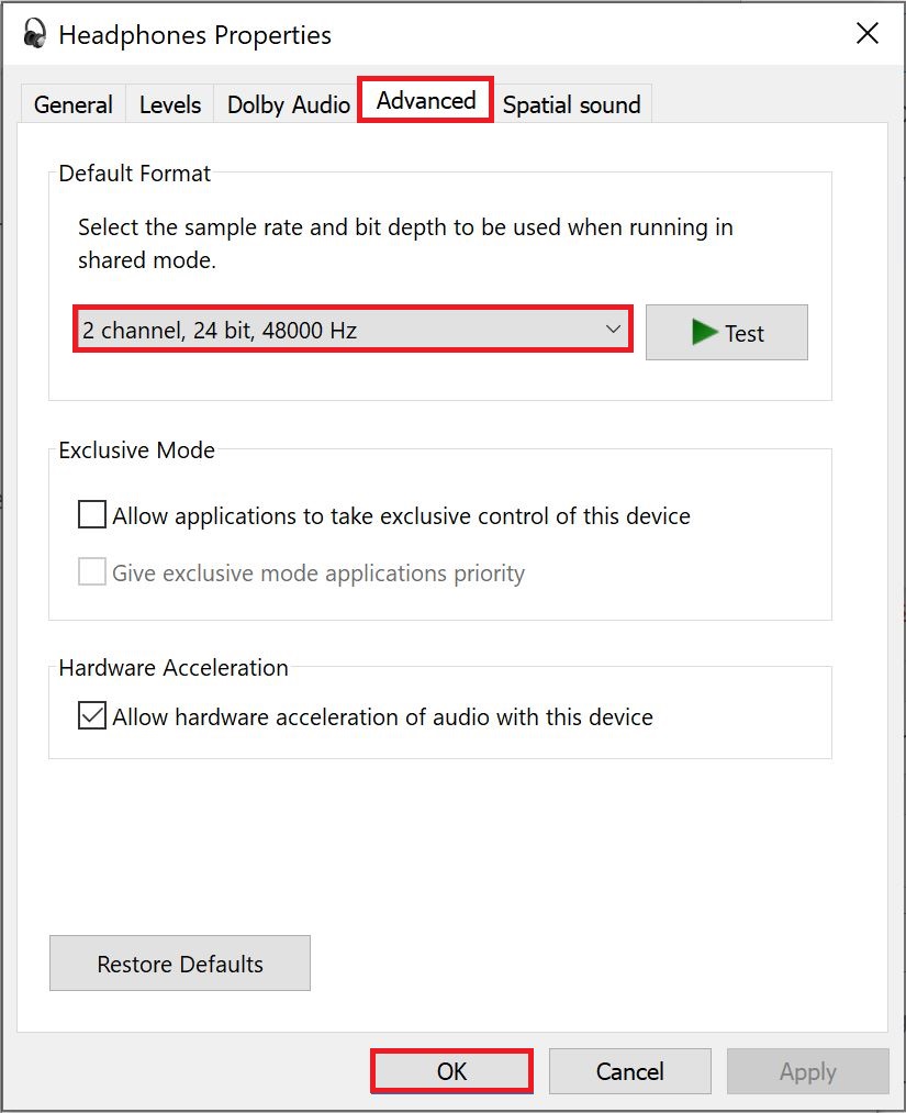 toggling Audio Sample Rate to fix Audio Cutting out in Frontiers of Pandora