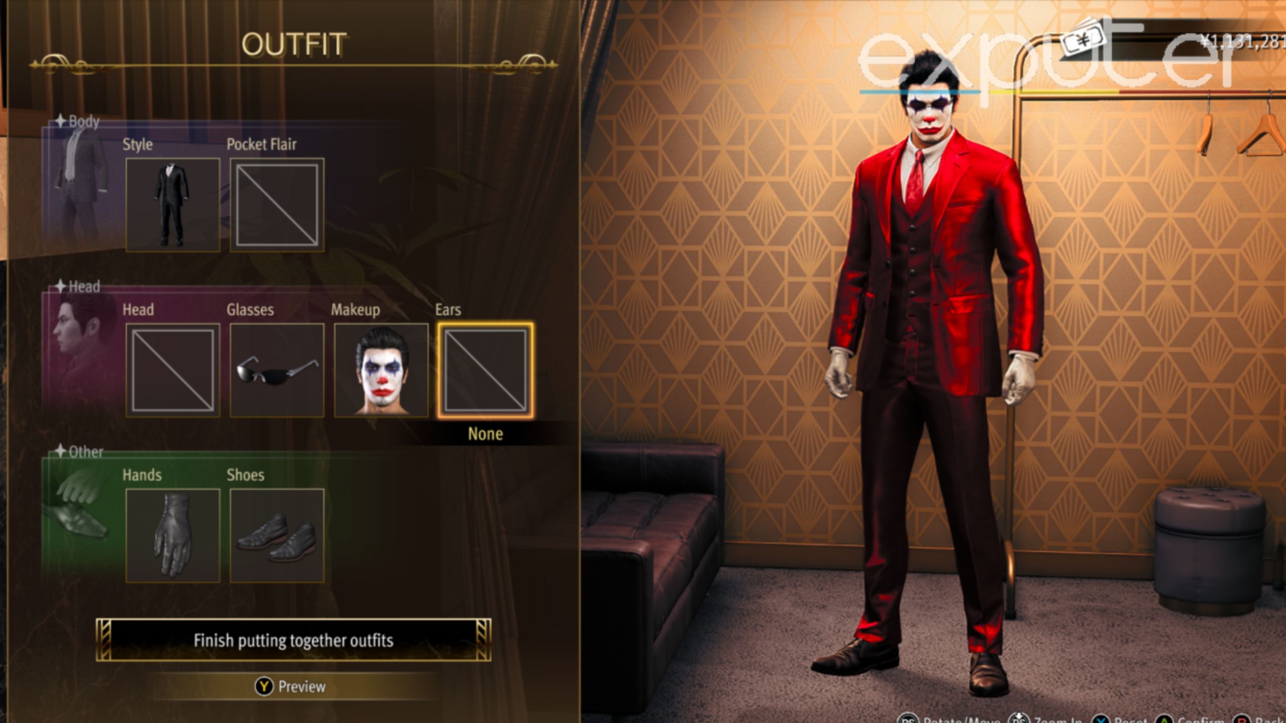 customize outfit like a dragon gaiden