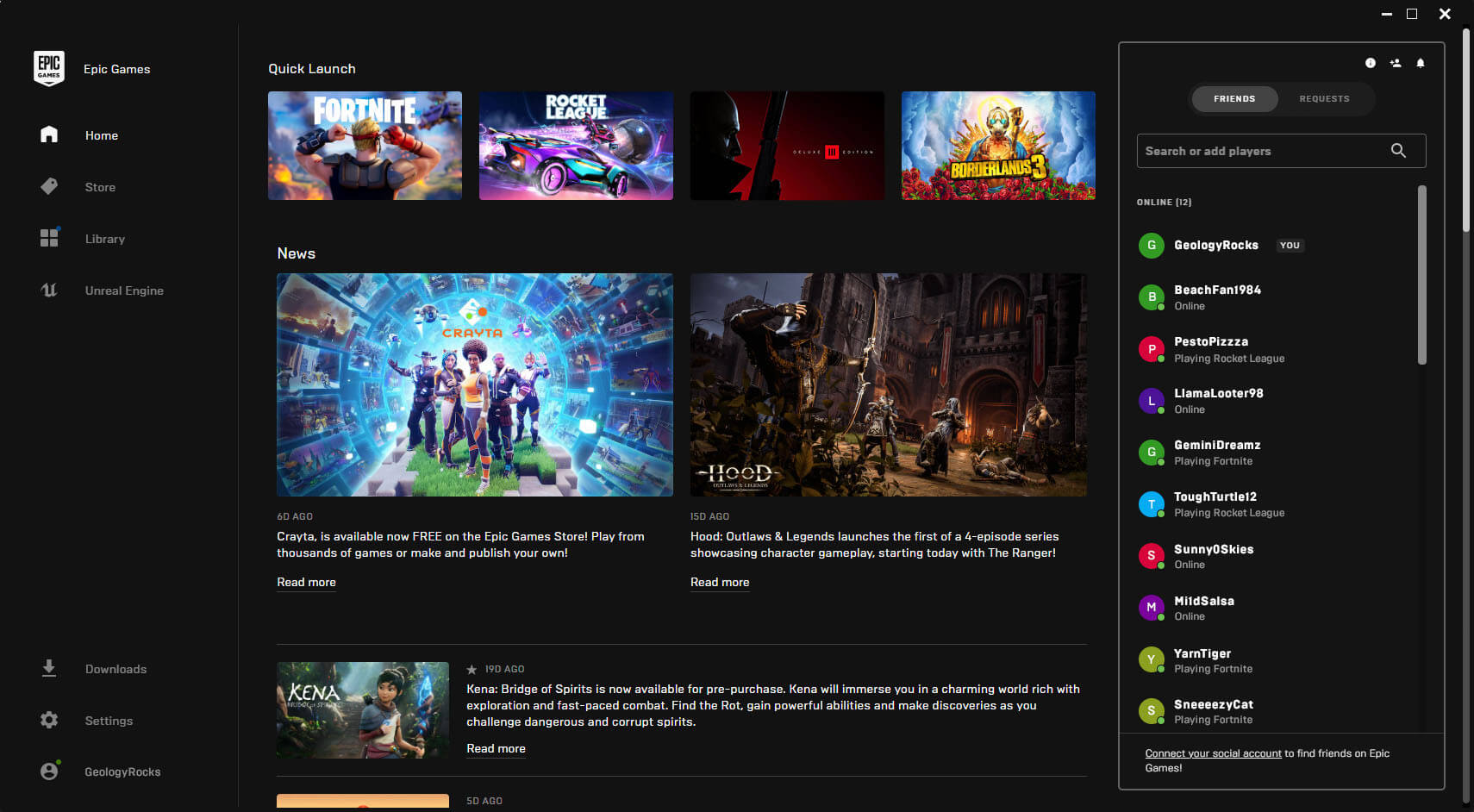 Epic Games Store is the biggest competitor to Steam.