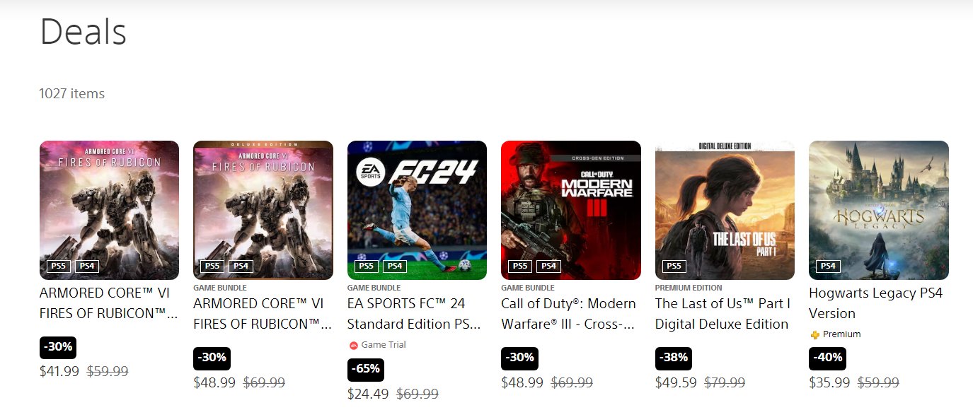 Frontpage Critics' Choice Deals on the PS Store