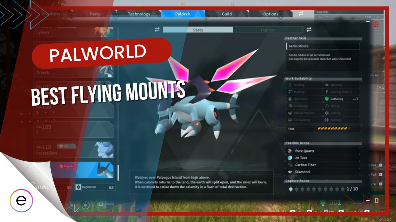 best flying mounts palworld
