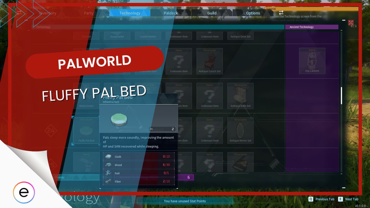 Palworld Fluffy Pal Bed