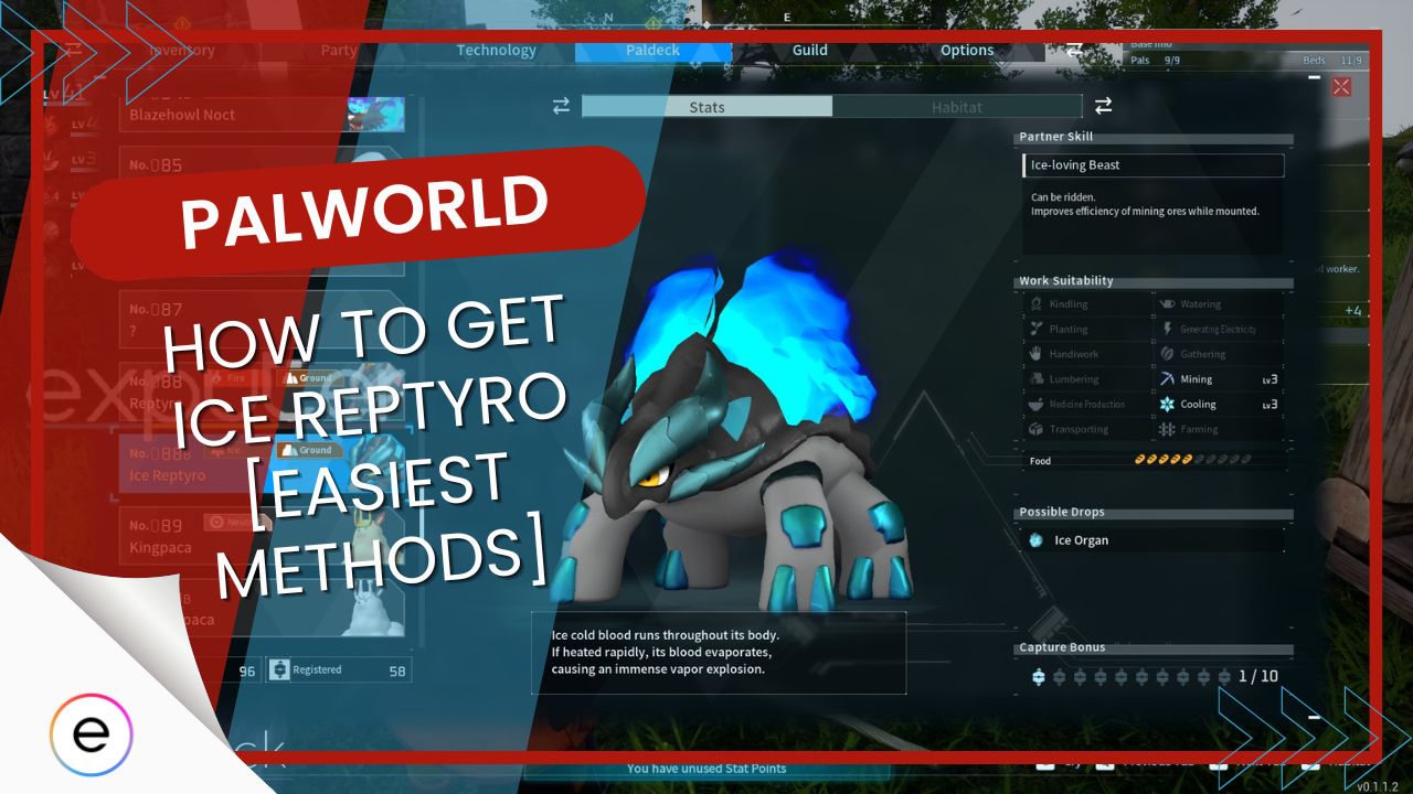 Palworld How To Get Ice Reptyro [Easiest Methods] featured image