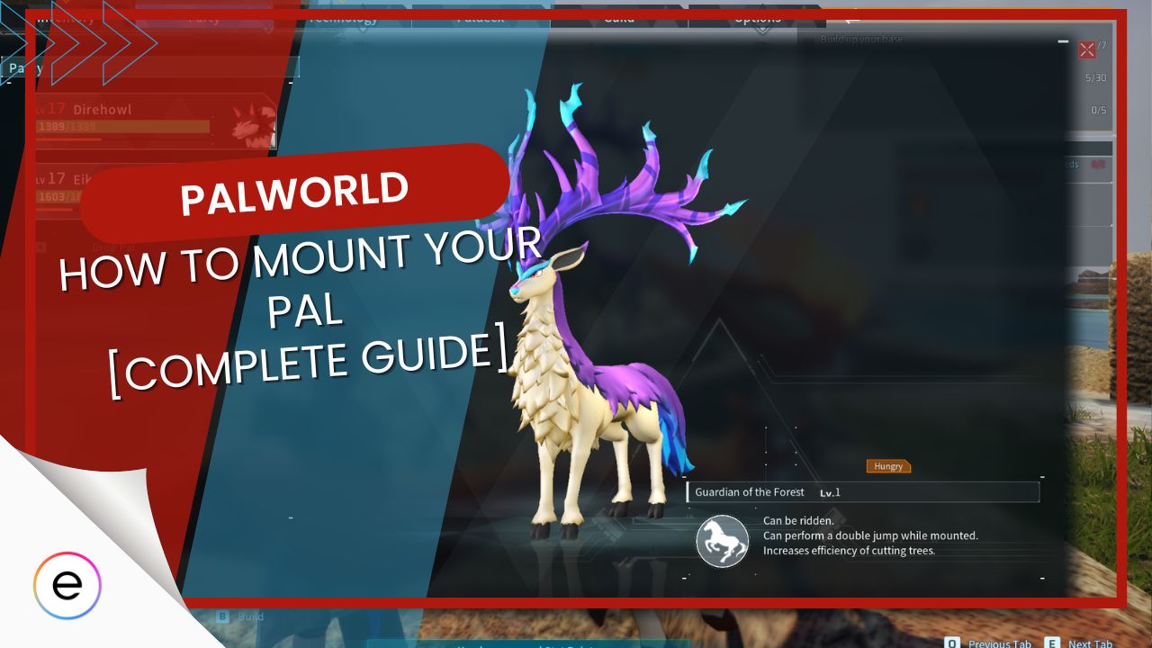 Palworld: How to Mount your pal [Complete Guide]. (image taken by eXputer)