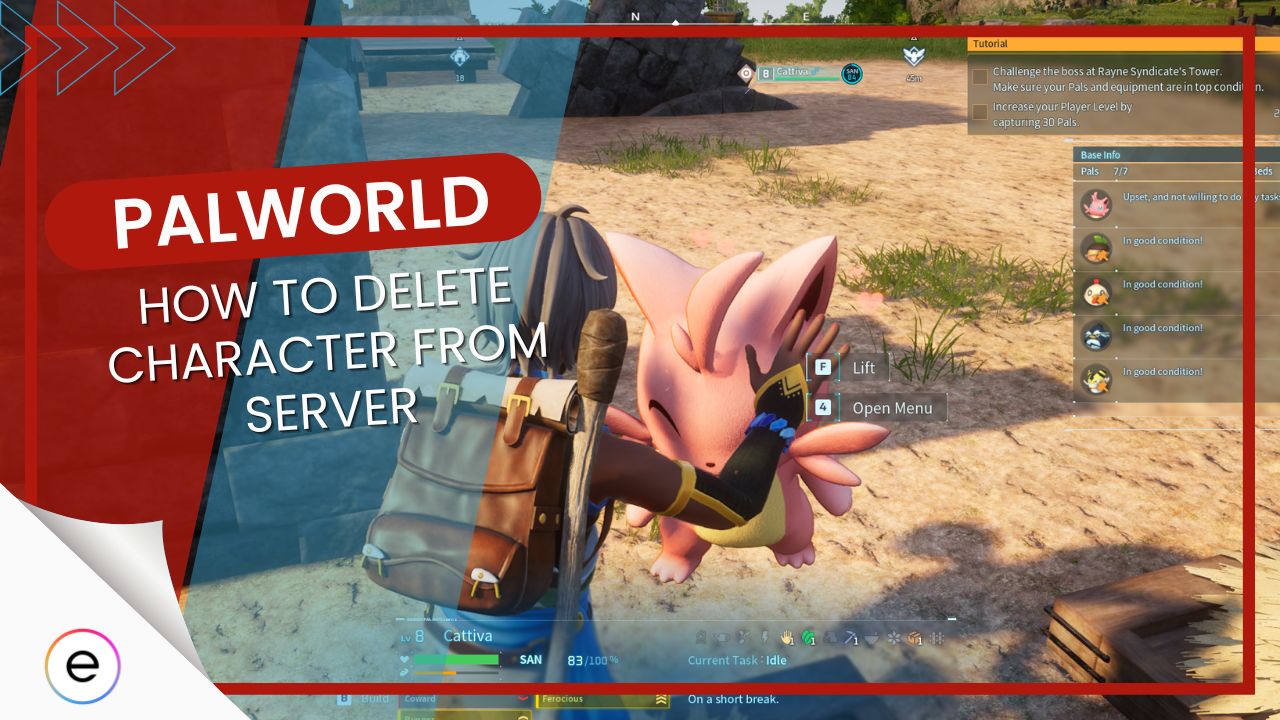 palworld how to delete character from server