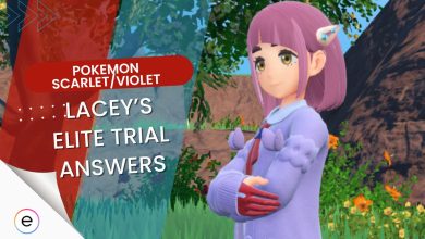 Pokemon Scarlet and Violet Indigo Disk Lacey's quiz answers