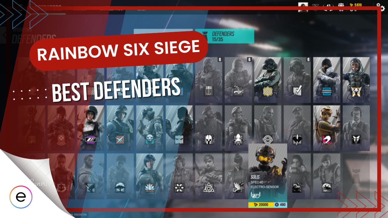 Best Defenders Rainbow Six Siege