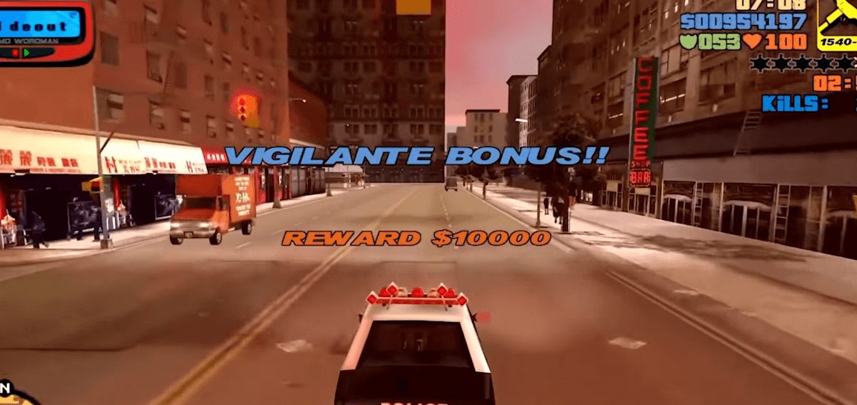 Vigilante Missions in GTA 3