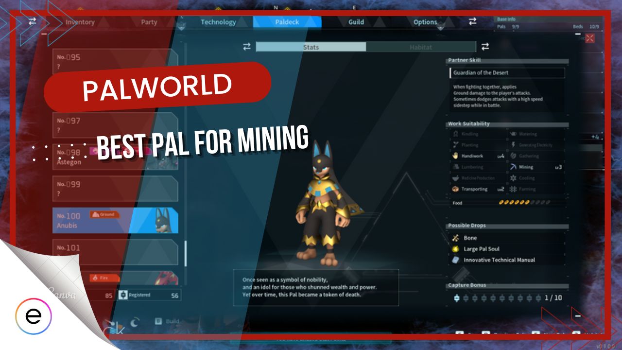 best mining pals palworld