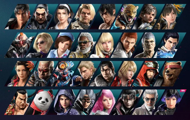 Tekken 8's launch roster.